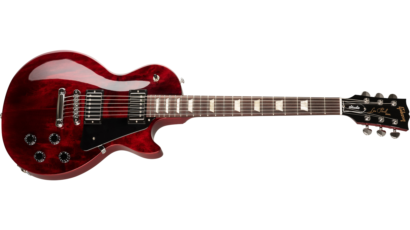 V ein fröhlicher Hardcore Les Paul Studio verblasste Ebenholz